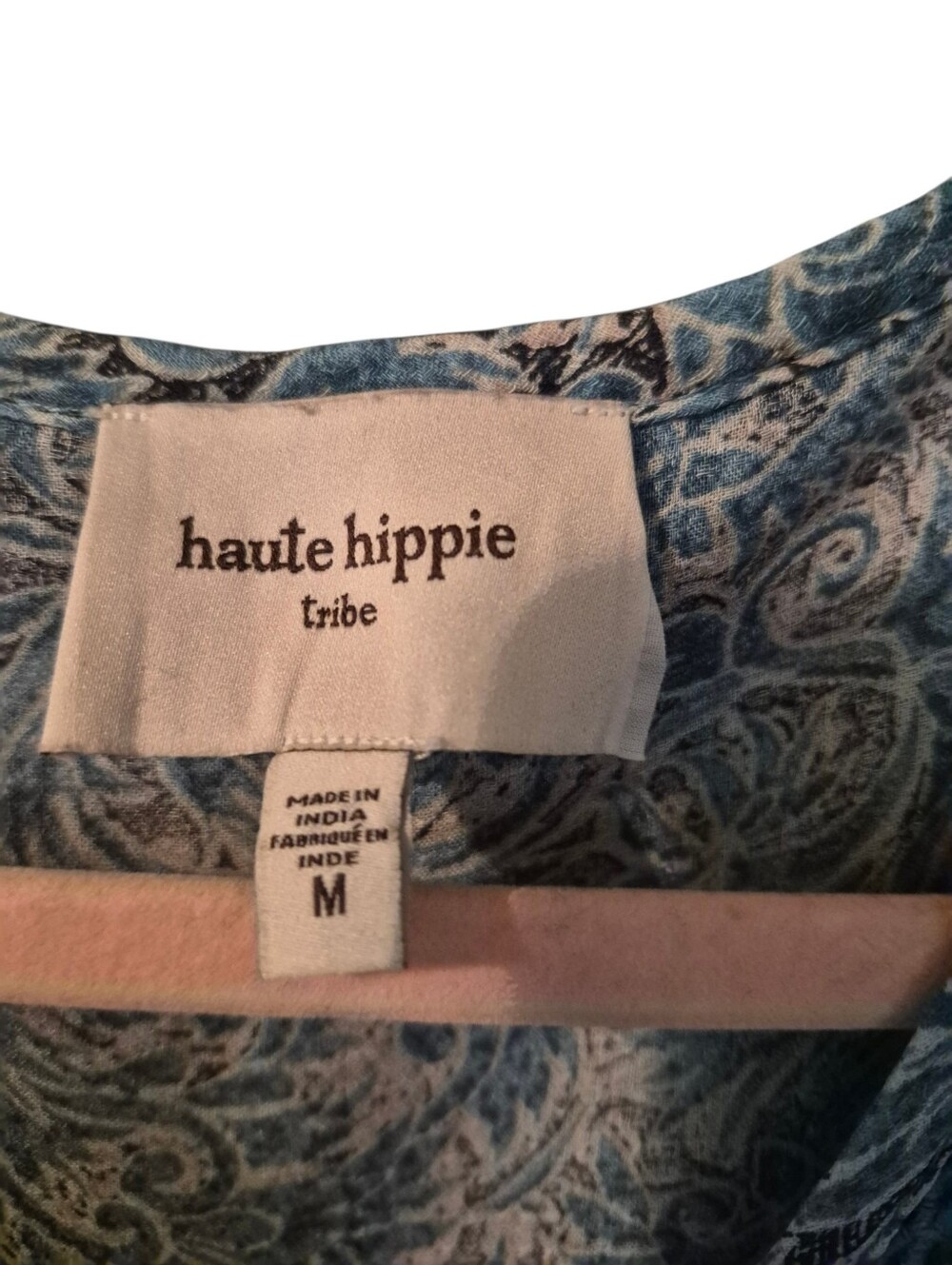 Haute Hippie Tribe Avery Paisley Peasant blouse - M. S58 - Picture 3 of 10
